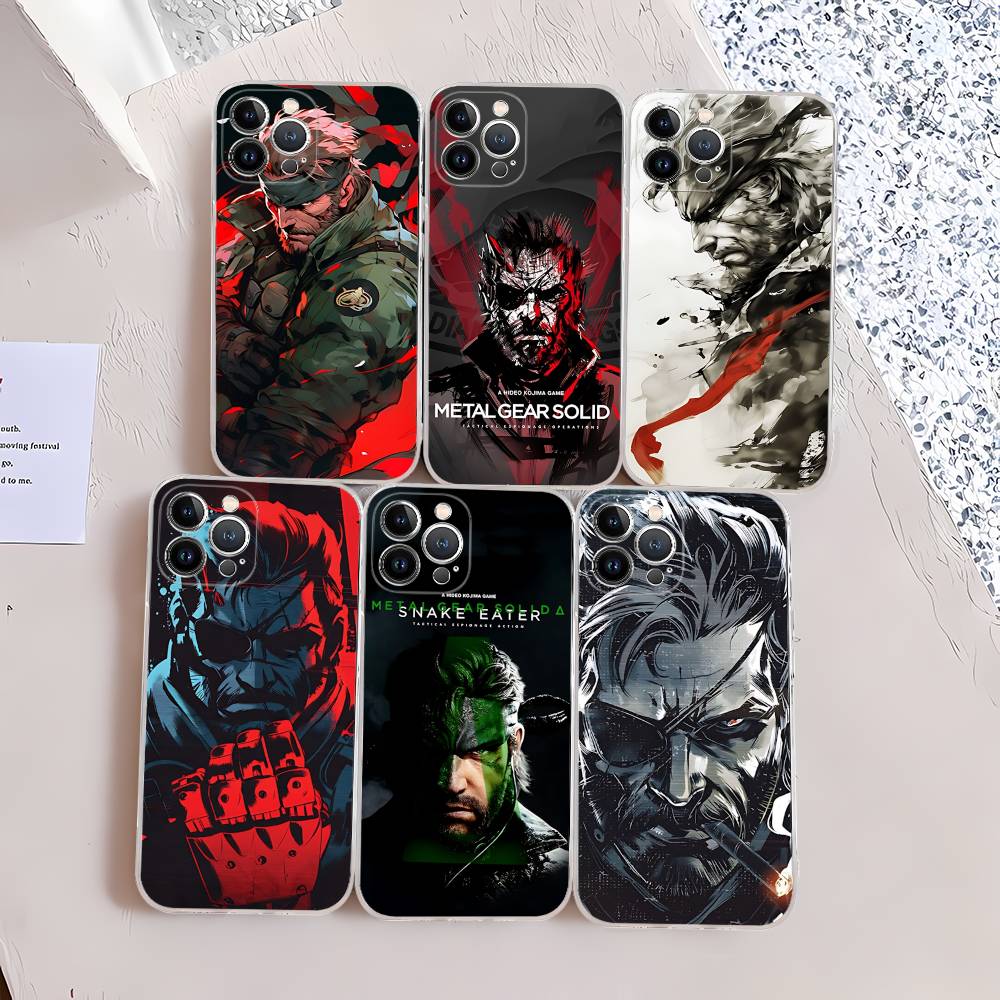 Popular Game M-Metal Classic G-Gear For IPhone 17 16 15 14 13 12 Mini 11 Pro Max Transparent Case