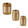 1/2" 3/4" 1" Female Thread Brass Vertical Lift Spring Check Valve One Way Non-return Valve Water Gas Oil Control Devices Valve