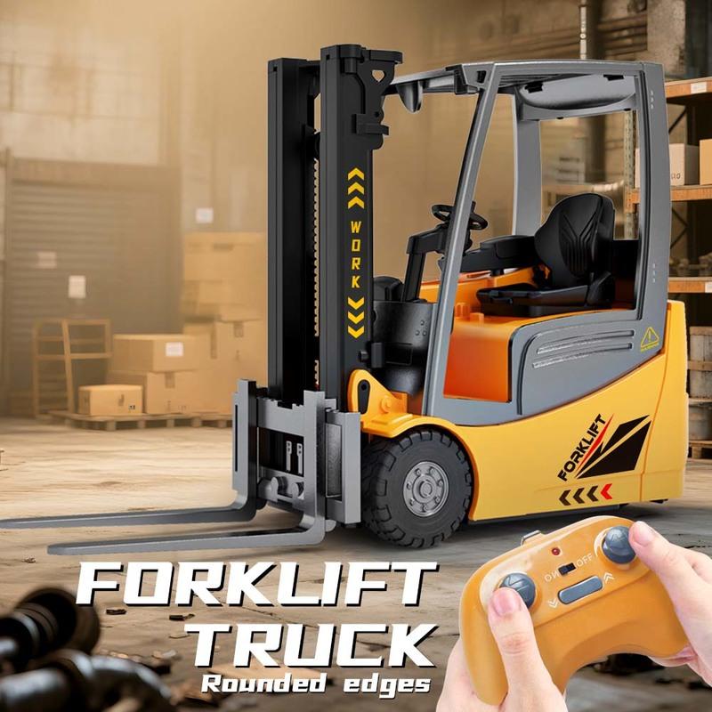 New 1/16 2.4G Six Channel Simulation Remote Control Forklift Multifunctional Engineering Vehicle Loading Transport Vehicle Toy