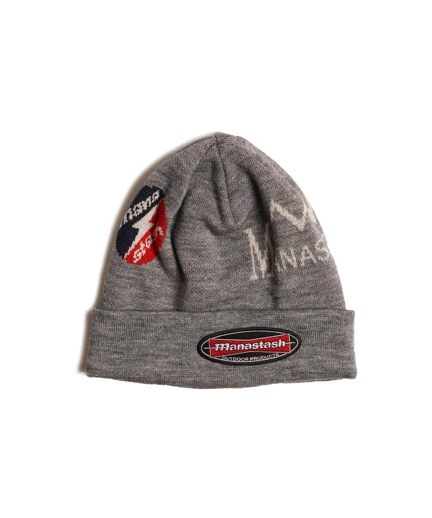 Manastash MULTI CLASSIC LOGO KNIT F CAP, Men's 020, Gray, 792-3274005