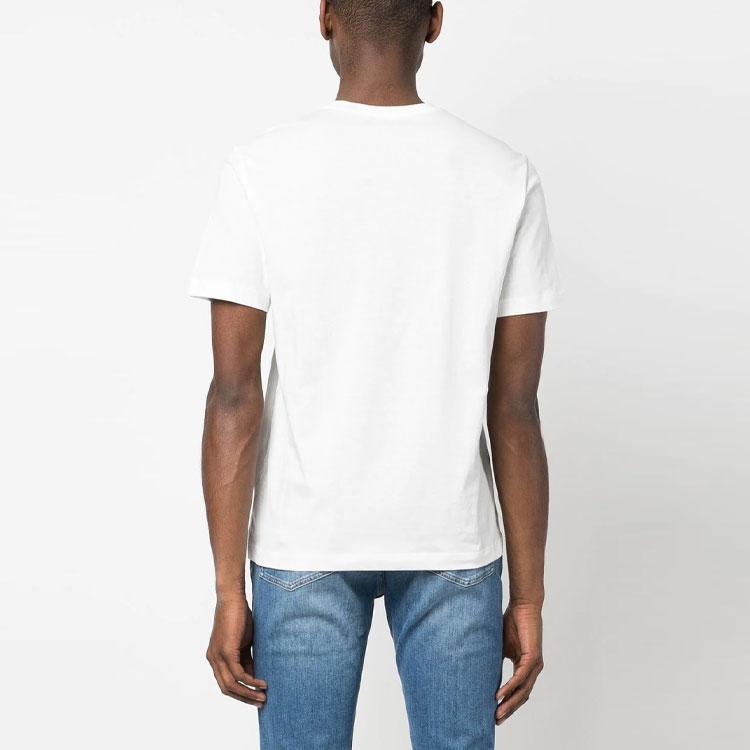 Emporio Armani SS23 EA7 Series Letter Logo Print Crew Neck Short Sleeve T-Shirt Men Tops White 3R1T6U-1JQ4Z-0101