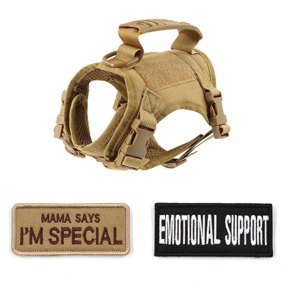 Tactical Pet Chest Harness with Traction Rope Set Universal Anti Slip for Cats and Dogs Paired with Personalized