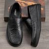 Men's Genuine Leather Casual Loafers - Versatile, Shock-Absorbing, Wear-Resistant, Soft Thick Sole Slip-ons for Driving and Business.