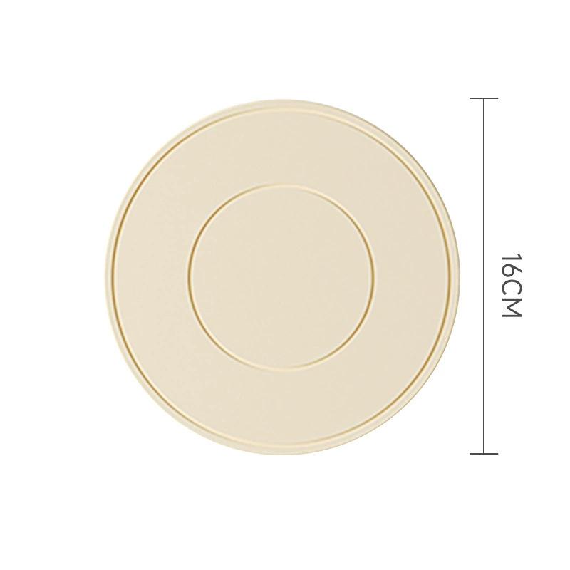 Silicone High Temperature Resistant Thickened Coaster Round Microwave Silicone Soft Placemat Insulation Pad Kitchen Tools