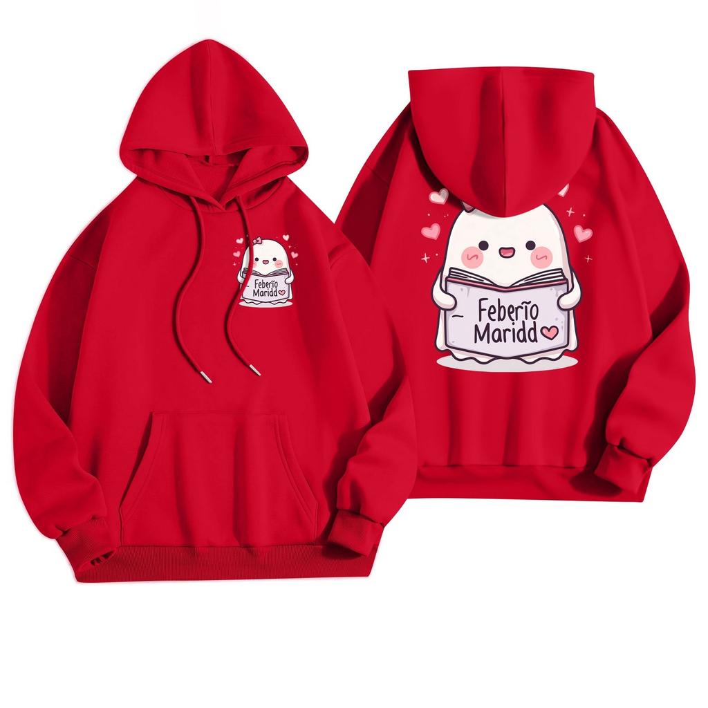 Women's Casual Fashion Halloween Printed Leisure Hooded Sweatshirt With Pockets