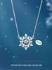 Beating Heart Zirconia Snowflake S925 Sterling Silver Necklace - Exquisite & Versatile Clavicle Chain 2025 Style
