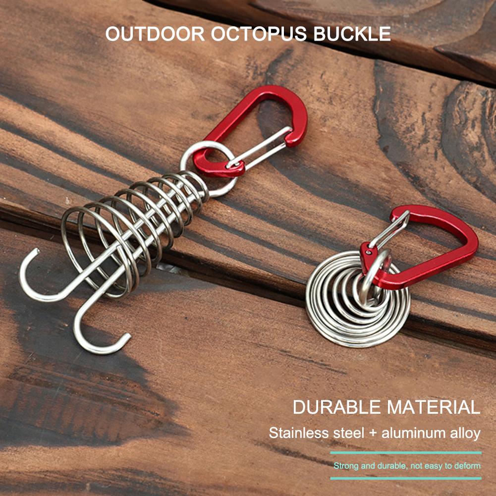 Stainless Steel Windproof Tent Stake Pegs Outdoor Plank Floor Awning Fixed Hook