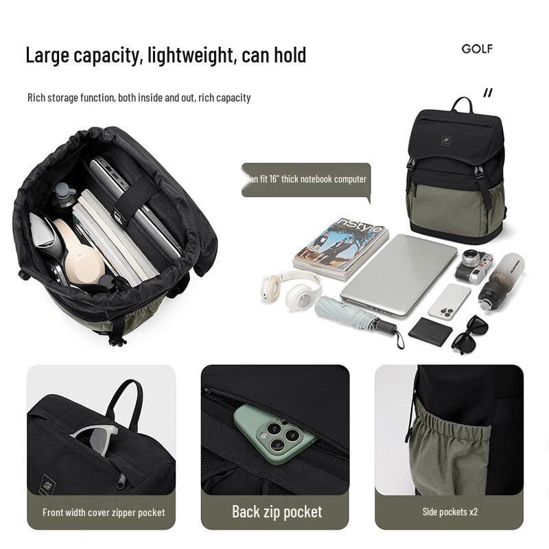 GOLF Lightweight 15.6/16-inch Laptop Travel Backpack