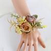 5Pcs Wedding Corsages Boutonniere Prom Boutonniere for Wedding Ceremony Anniversary, Rose Corsages for Bride and Groom,