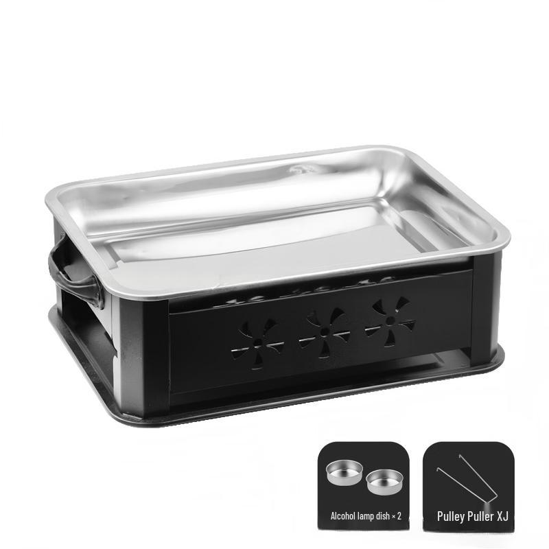 OEING Stainless Steel Grilled Fish Alcohol Stove
