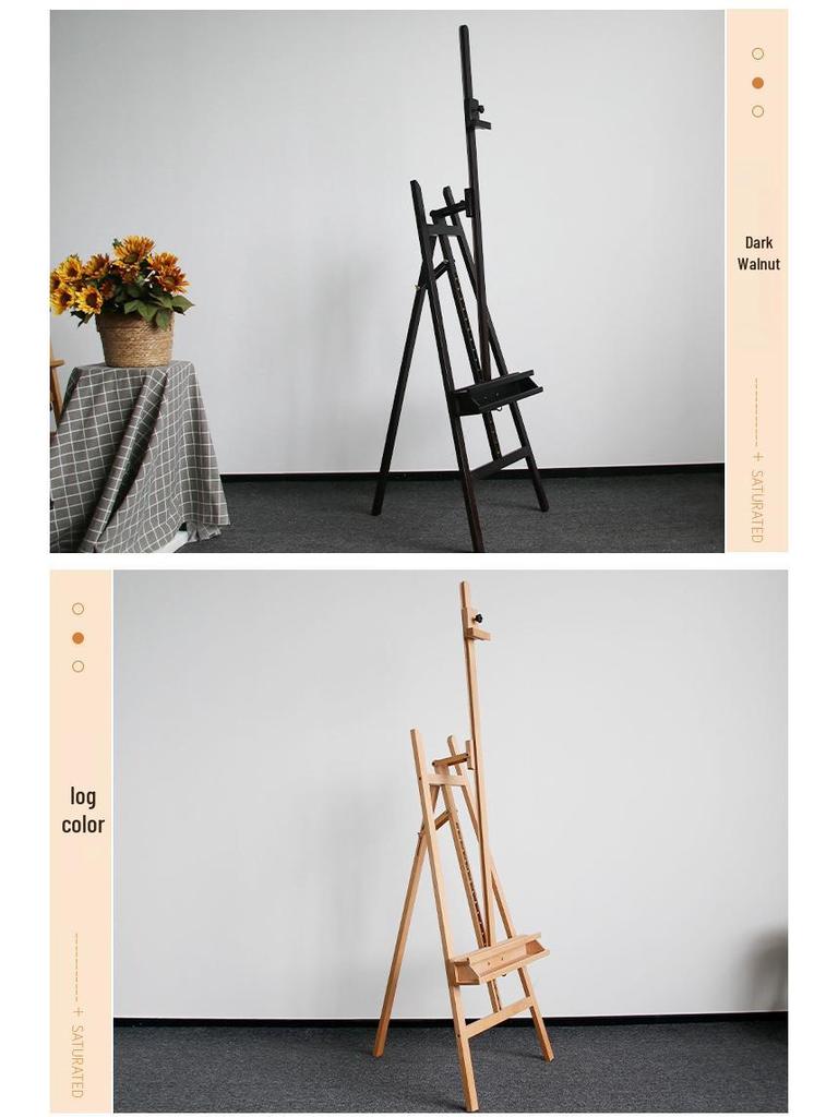 Beechwood Adjustable Easel for Art Students, 1.5m Display Tripod Stand