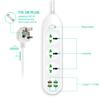 Power Strip 3000W 3 Widely Spaced Outlets 4 USB Charging Ports