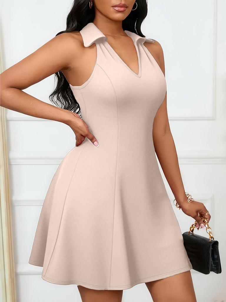 2026 Women's European & American Style Versatile Casual Lapel Dress