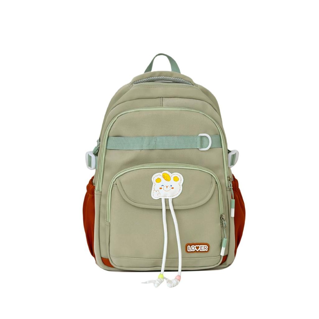 New Junior and Senior High School Students' New Lightweight and Lovely High Value and Large Capacity Multifunctional Backpack with Contrasting Colors.