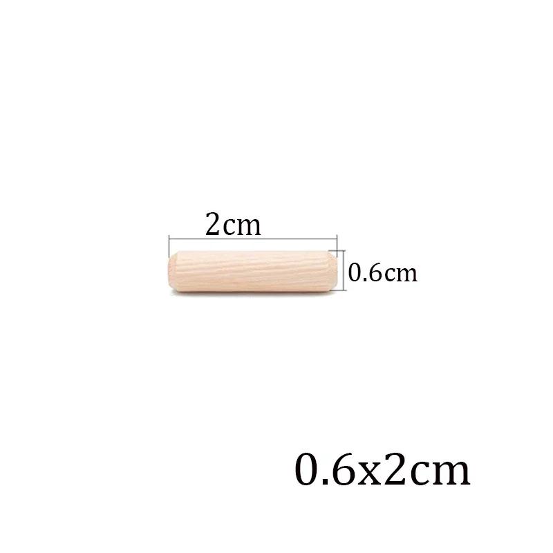 100/50 stücke Holzbearbeitung Dübel Handwerk Dübel Pins Stangen Set Möbel Beschlag Dübel Pin Holz Schrank Schublade Runde Geriffelte Holz