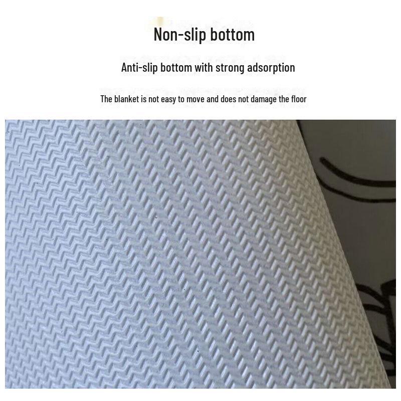 Waterproof and UV-resistant balcony floor mat, full-coverage bay window mat, scrub-friendly entrance carpet, wash-free PVC mat.