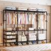 Multifunctional Large-Capacity Indoor Clothes Drying Rack and Wardrobe Cupboard
