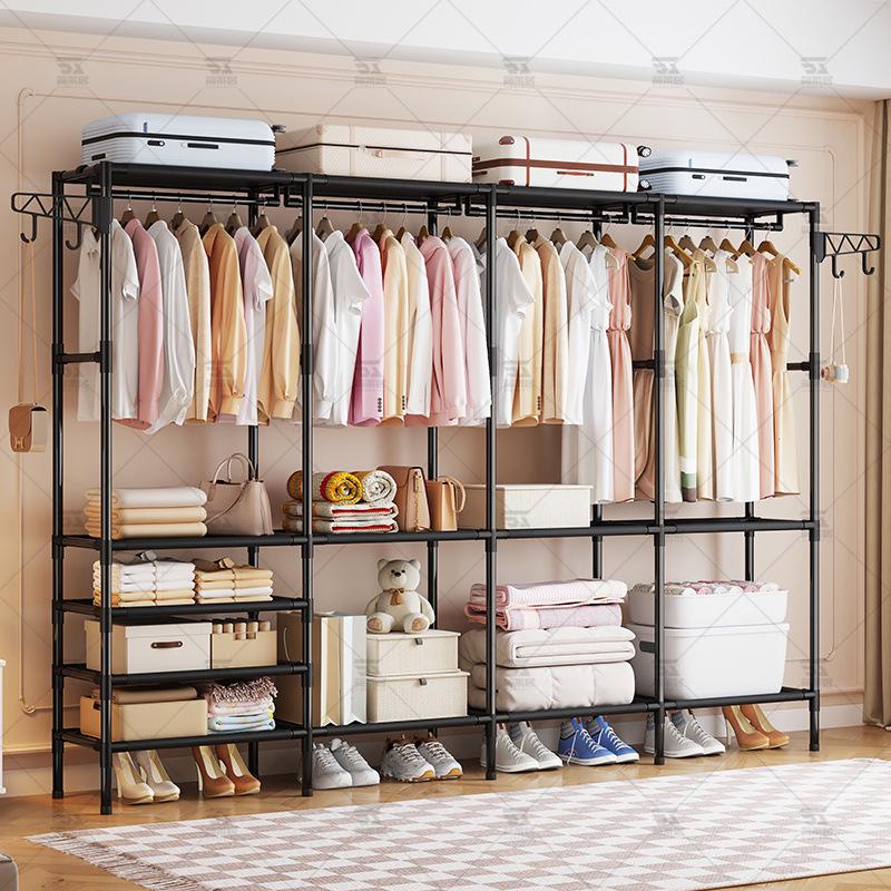 Multifunctional Large-Capacity Indoor Clothes Drying Rack and Wardrobe Cupboard