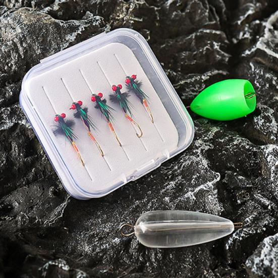 5Pcs Bionic Fishing Baits with Sharp Hook Compact Design Portable Rotatable Saltwater Freshwater Swimbaits Fly Fishing Lures