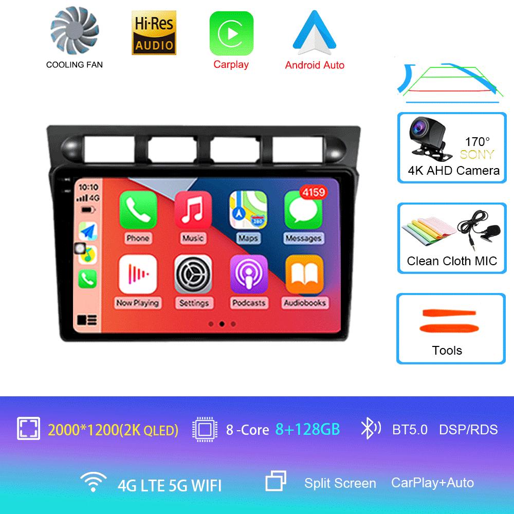 Android 14 For Kia Picanto SA Morning 2004 - 2007 Car Radio Player Stereo Multimedia WIFI BT GPS Navigation Player QLED Screen