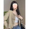 Women's High-End French Style Double-Breasted Short Jacket - Versatile and Chic for Spring and Autumn