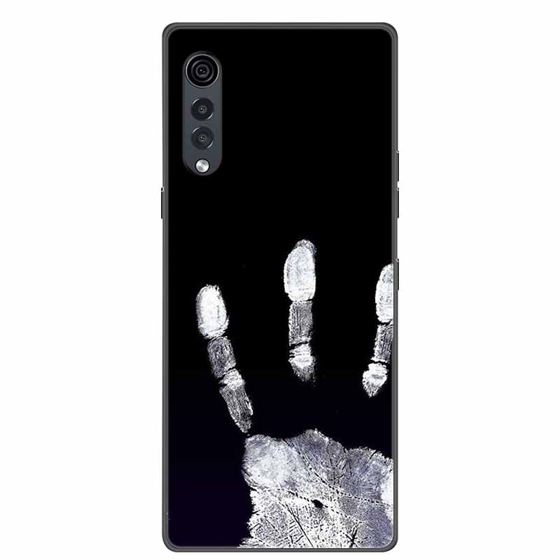 For LG Velvet Luxury Phone Case Black Soft Silicone TPU Back Cover for LGVelvet 5G Funda LMG910EMW Protector Capa Cartoon Coque