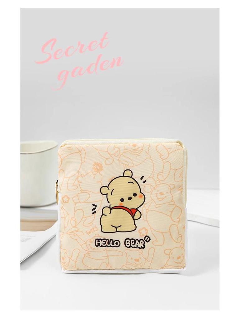 Portable Large-Capacity Cute Menstrual Pad Storage Bag for Students