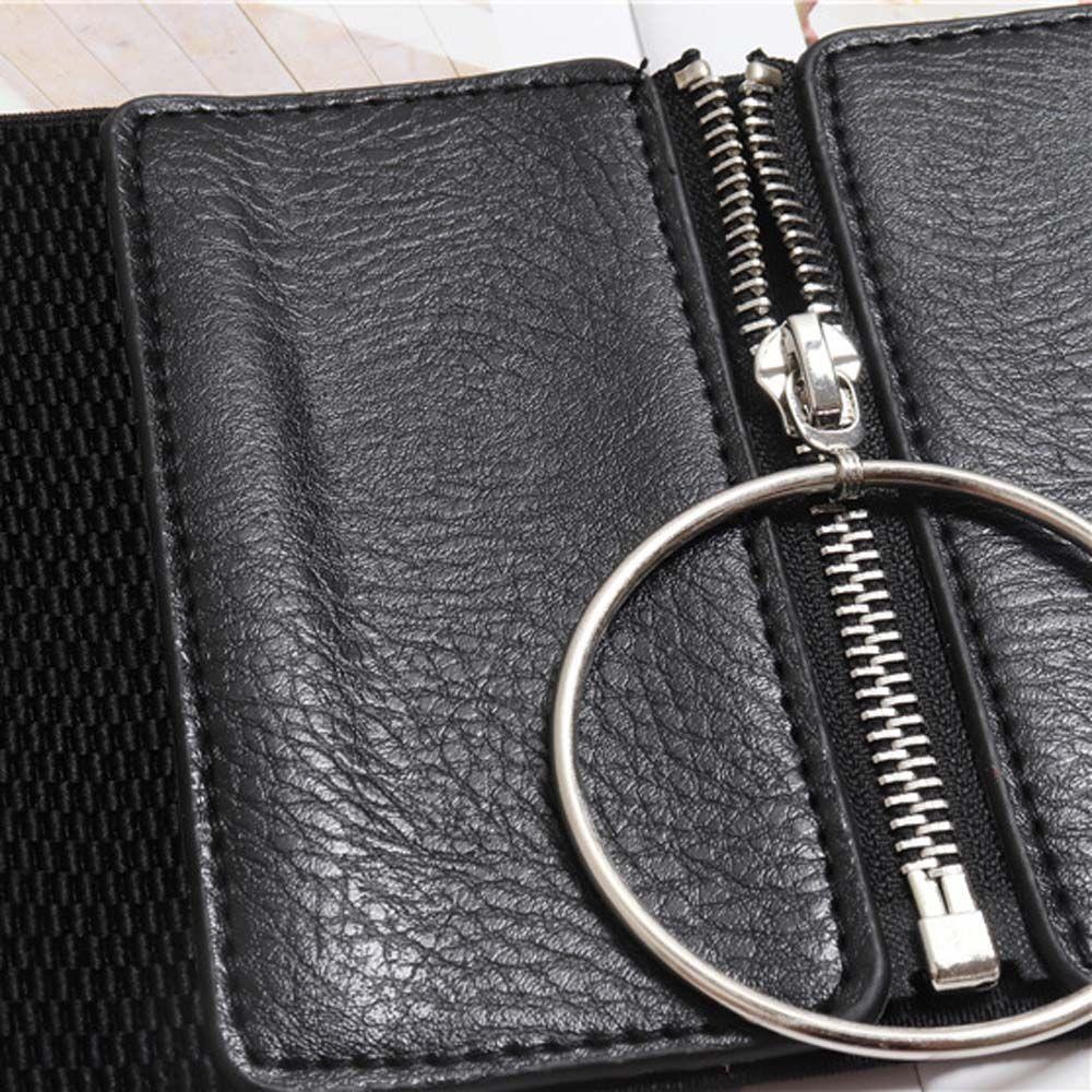 Slimming Body High Waist Dress Zipper Elastic Belt Wide Waist Belt Cummerbunds Female Waistband