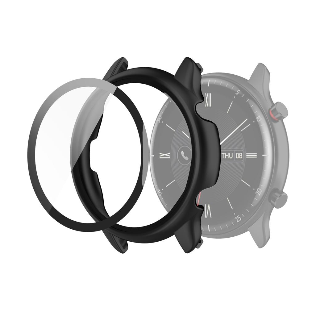 Buy For Amazfit GTR 2 eSIM Tempered glass + PC Integrated Protective  Case(Silver) at affordable prices — free shipping, real reviews with photos  — Joom