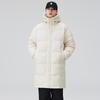 Unisex Luxury White Duck Down Hooded Puffer Coat - Winter 2025 High-End Cold Protection