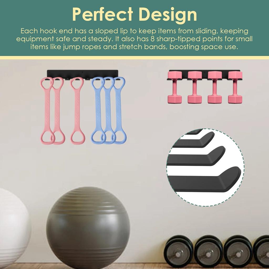 Wall Mount Baseball Bat Rack Hold 14 Bats Home Sports Equipment Organizer Hanger Barbells Holder Hooks  for Hangs Bats,Gloves