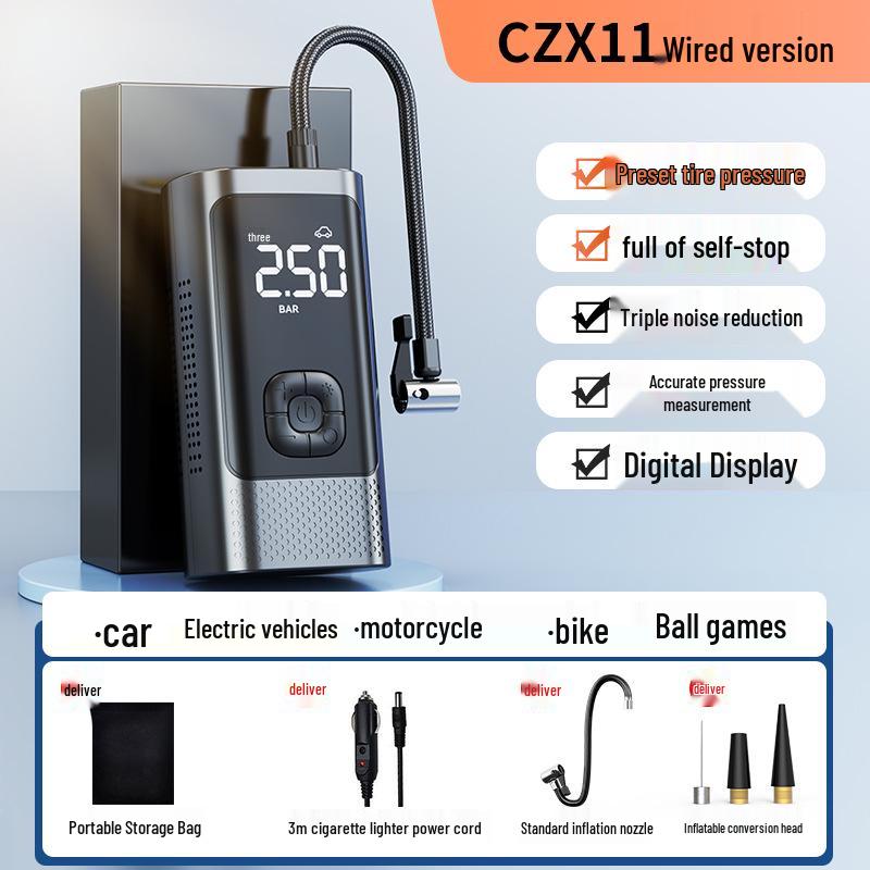 

Portable High-Pressure Electric Tire Inflator for Cars