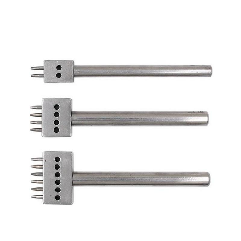 DIY Leather Tools Alloy Steel Punching Leather Round Punching Round Hole Punching Hand Sewing Threading Punching