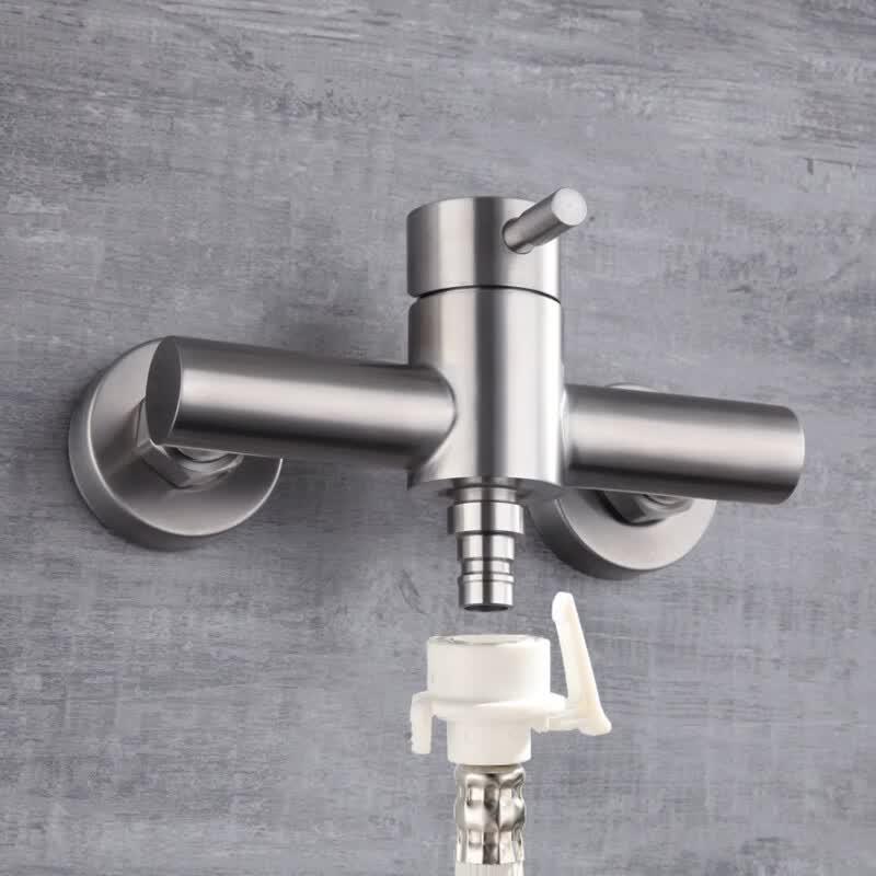 TLXT Stainless Steel Hot/Cold In-Wall Laundry Faucet