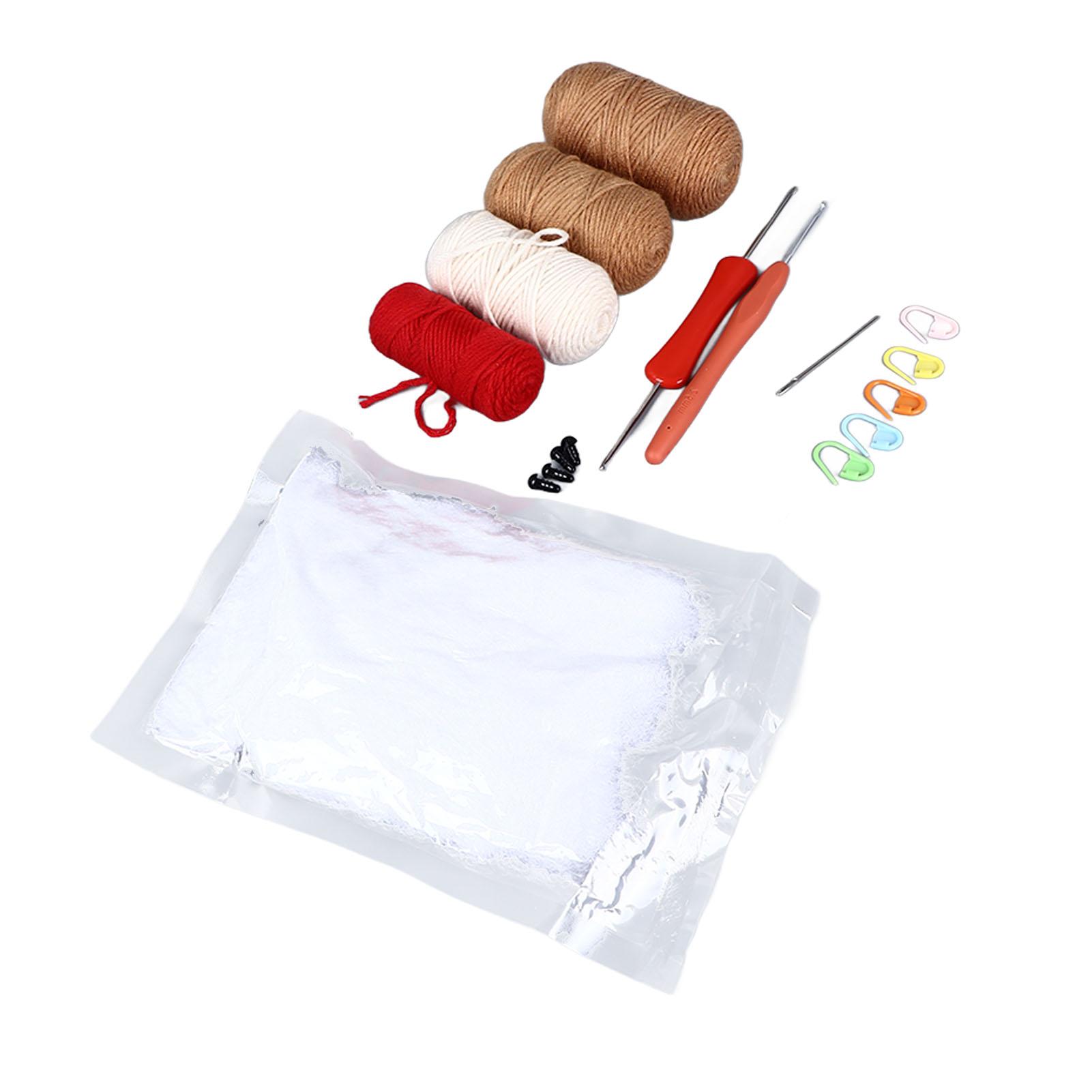 

Набор для начинающих для вязания крючком «Сделай сам» Инновационный, веселый, образовательный набор для вязания крючком животных с пошаговым видео