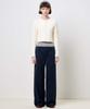 PLAC WOMEN New Preppy Semi-Wide Pants Navy