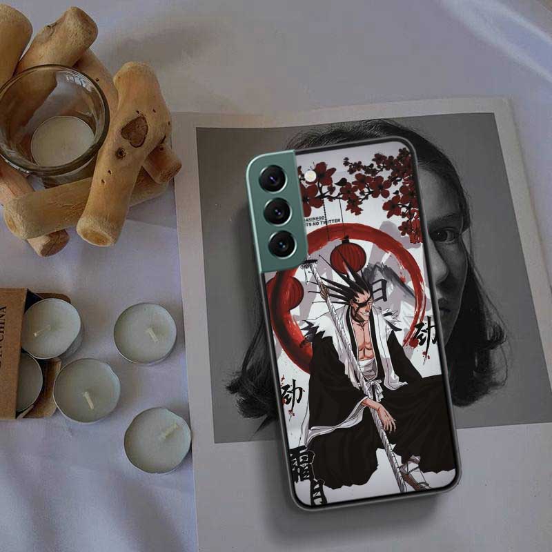 BLEACH Zaraki Kenpachi Phone Case For Samsung Galaxy S22 S25 Ultra S21 S10 Plus S26 Edge S20 S23 S24 FE Cover Silicone Soft