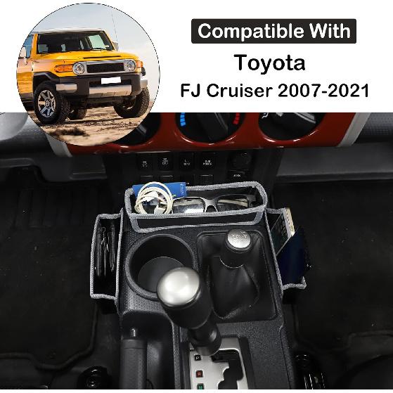 Car Center Console Gear Storage Box Bag Fit for Toyot@a FJ Cruiser 2007-2021 Multifunction Gear Shift Sides Organizer Pouch Center Console Organizer