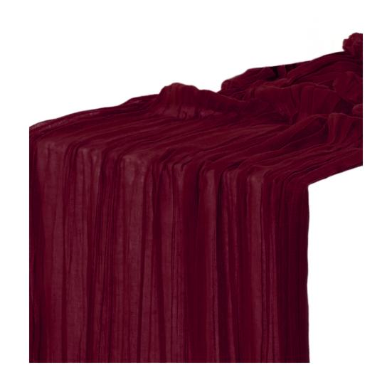 Table Flag Solid Color Pleated Design Bohemia Style Wedding Table Runner Special Events Wedding Decoration
