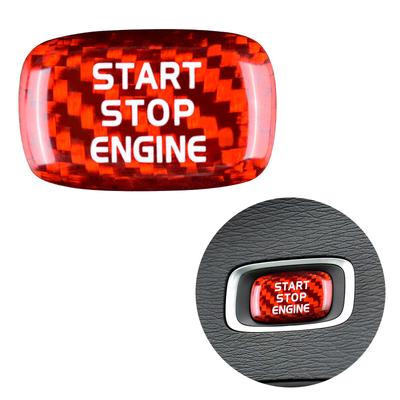 AIRSPEED Compatible with Volvo Volvo Carbon Car Engine Start Button Sticker Start Button Interior