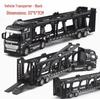 Alloy Semi-Trailer Transport Truck Toy - Durable Model for Boys