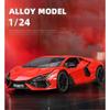 1/24 Lamborghini Revuelto Sports Car Toy Model Alloy Die Cast Four Wheel Suspension All Car Doors Can Be Opened Vehicle Models Collect Gifts