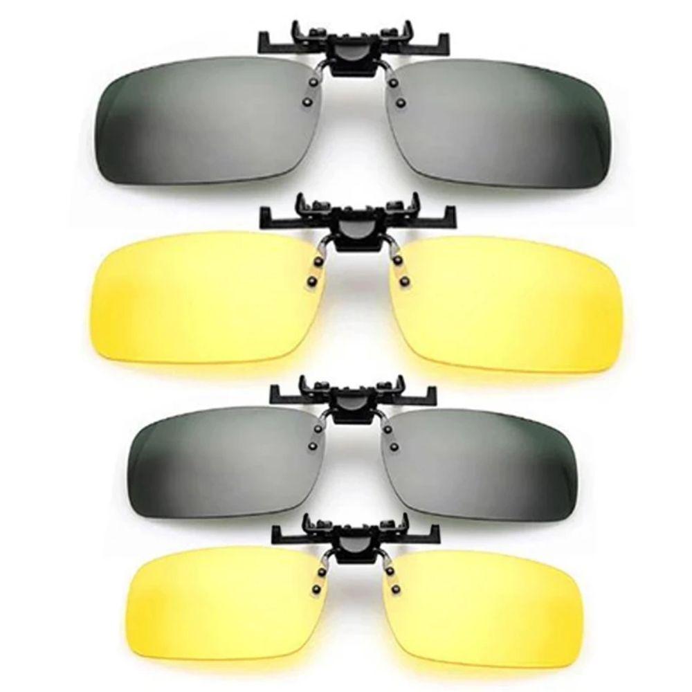 Anti-glare Myopia Glasses Clip UV400 Clip-on Sunglasses Day Night Vision Goggle Clip Summer