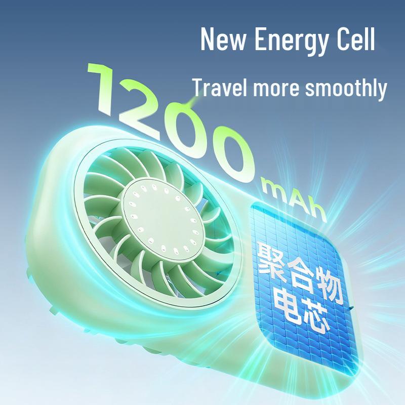2026 Ultra-Thin Portable Mini Handheld Fan with Digital Display