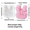 Easter Embossed Egg Flower Rabbit Candle Silicone Mold DIY Animal Bunny Scented Soap Plaster Making Mould Home Decor