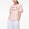 Puma Logo Print Sports Round Neck Short Sleeve T-Shirt Women Tops Pink 532042-27
