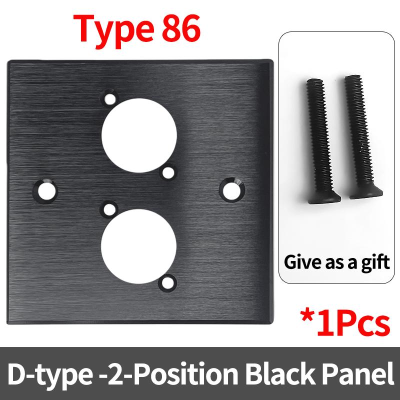 D-Type Panel Mount RJ45 Socket – CAT5e / CAT6 Ethernet Network Connector for Industrial Enclosure, Server Rack & Wall Box Wiring