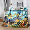 1Pc Springfield Rocks Concert Blanket Soft And Comfortable Casual Warm Camping Travel Christmas Halloween Gift M921905