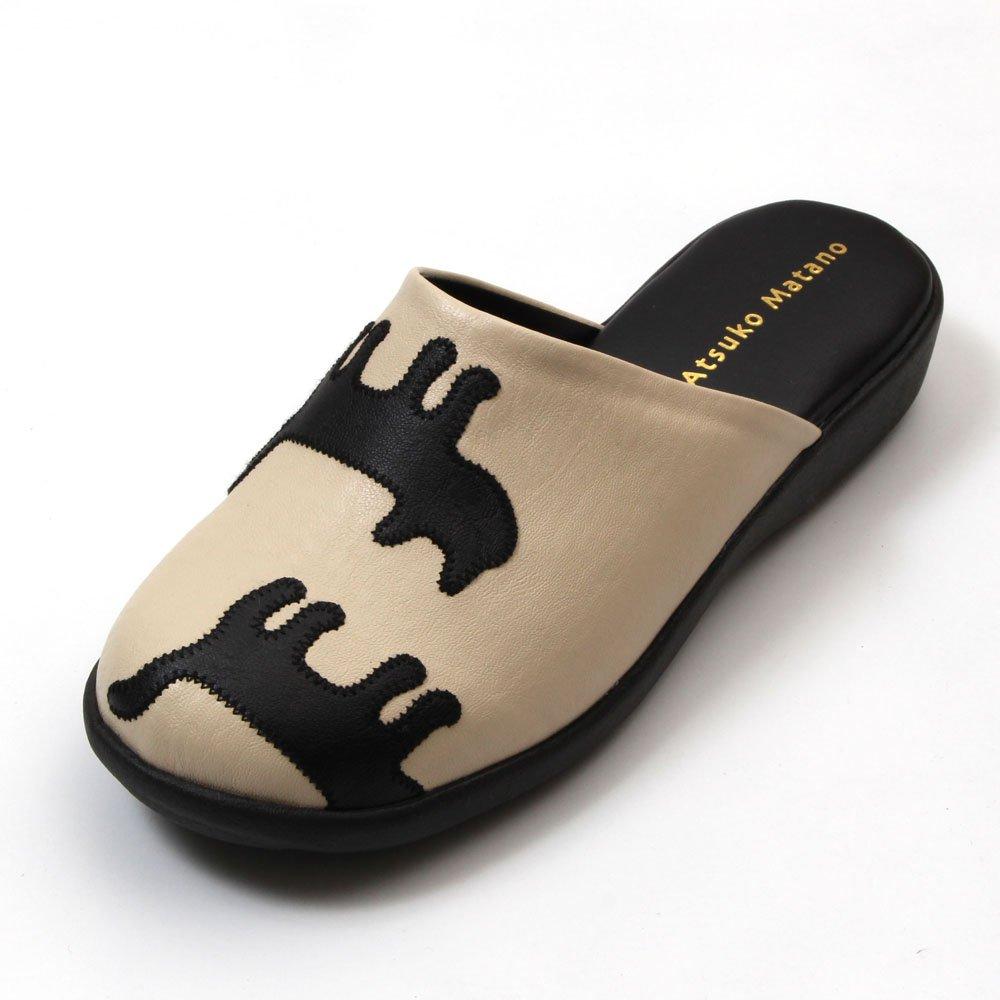 ATSUKO MATANO Silhouette Cat AM45000 Sandals, Large, Beige,