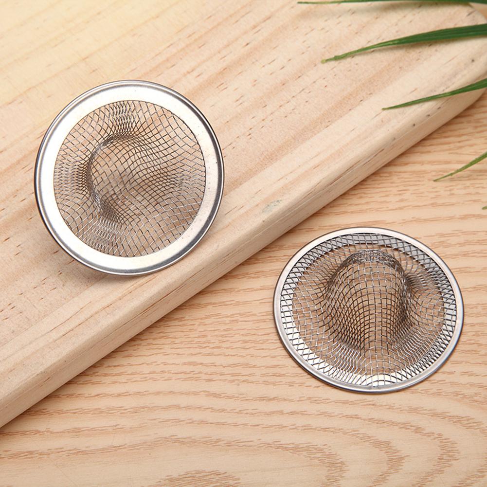 Roamtic Fashion Kitchen Filter Cover Iron Drain Hair Net Dirt Bathroom 2Pcs Round Floor Strainer Stopper